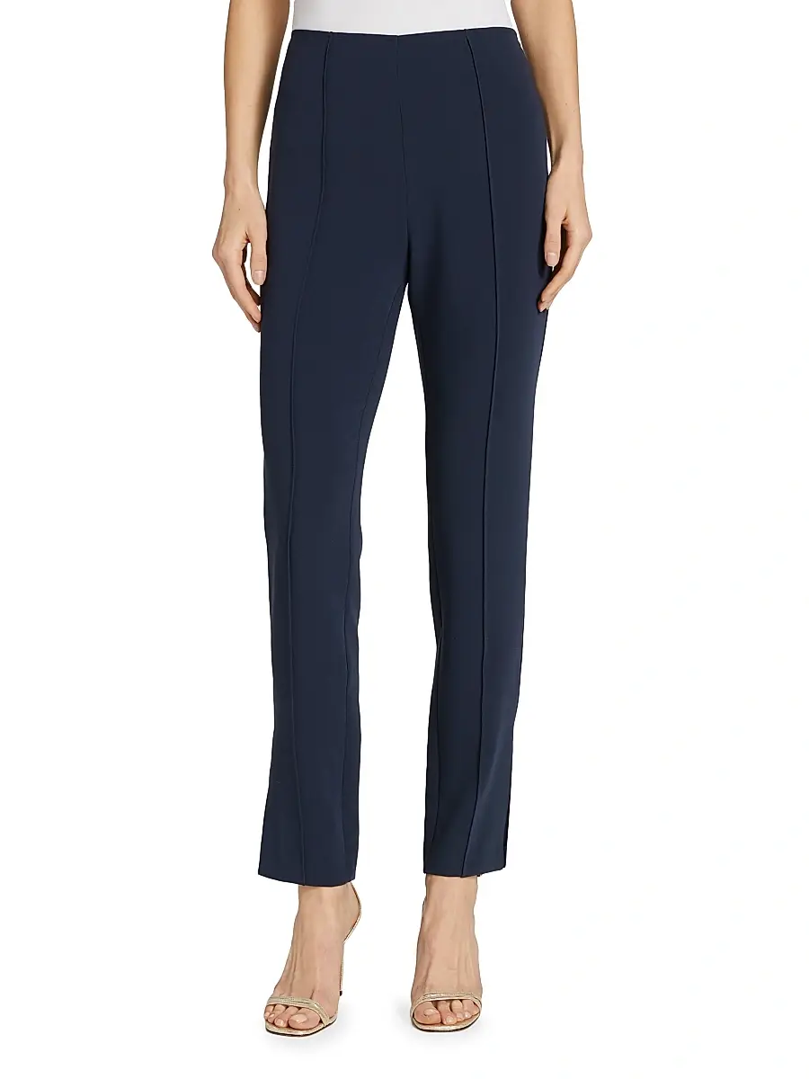 Cinq à Sept Women's Brianne Pintuck Crepe Pants | Thumbnail 3 Cinq à Sept Women's Brianne Pintuck Crepe Pants | Thumbnail 3