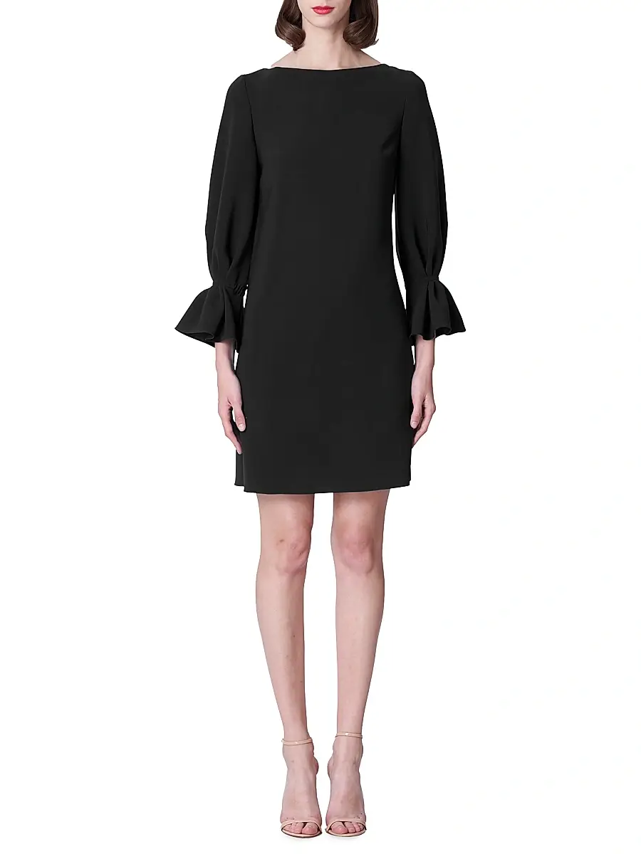Carolina Herrera Women's Silk Puff-Sleeve Shift Minidress | Thumbnail 2 Carolina Herrera Women's Silk Puff-Sleeve Shift Minidress | Thumbnail 2
