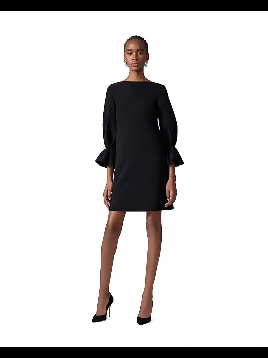 Carolina Herrera Women's Silk Puff-Sleeve Shift Minidress | Thumbnail 3 Carolina Herrera Women's Silk Puff-Sleeve Shift Minidress | Thumbnail 3