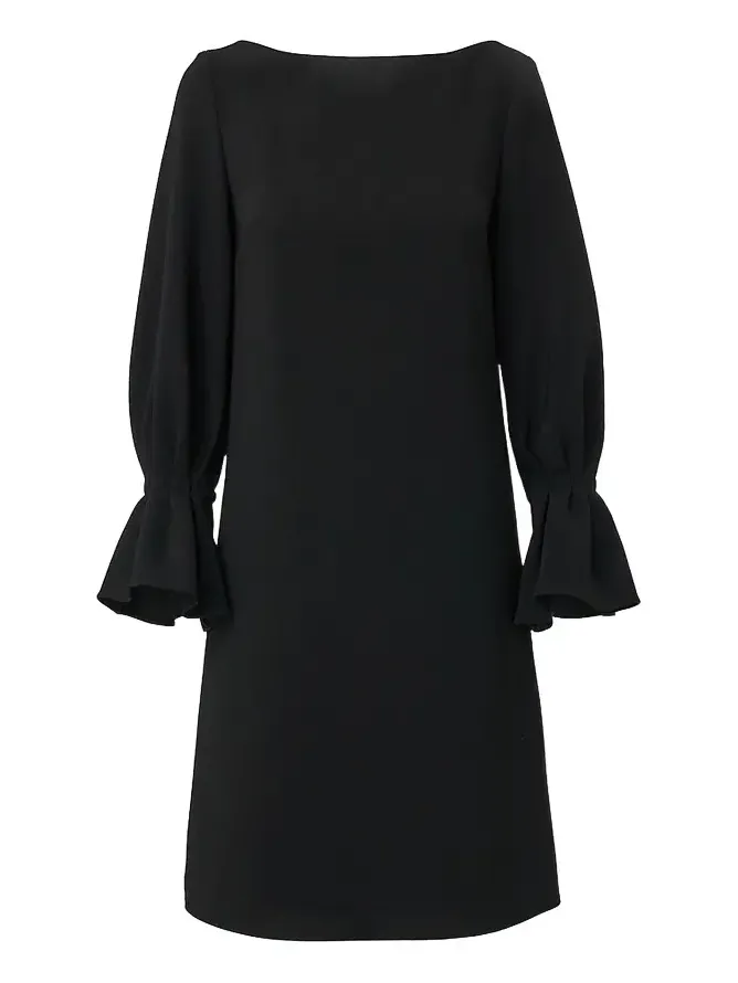 Women's Silk Puff-Sleeve Shift Minidress Women's Silk Puff-Sleeve Shift Minidress
