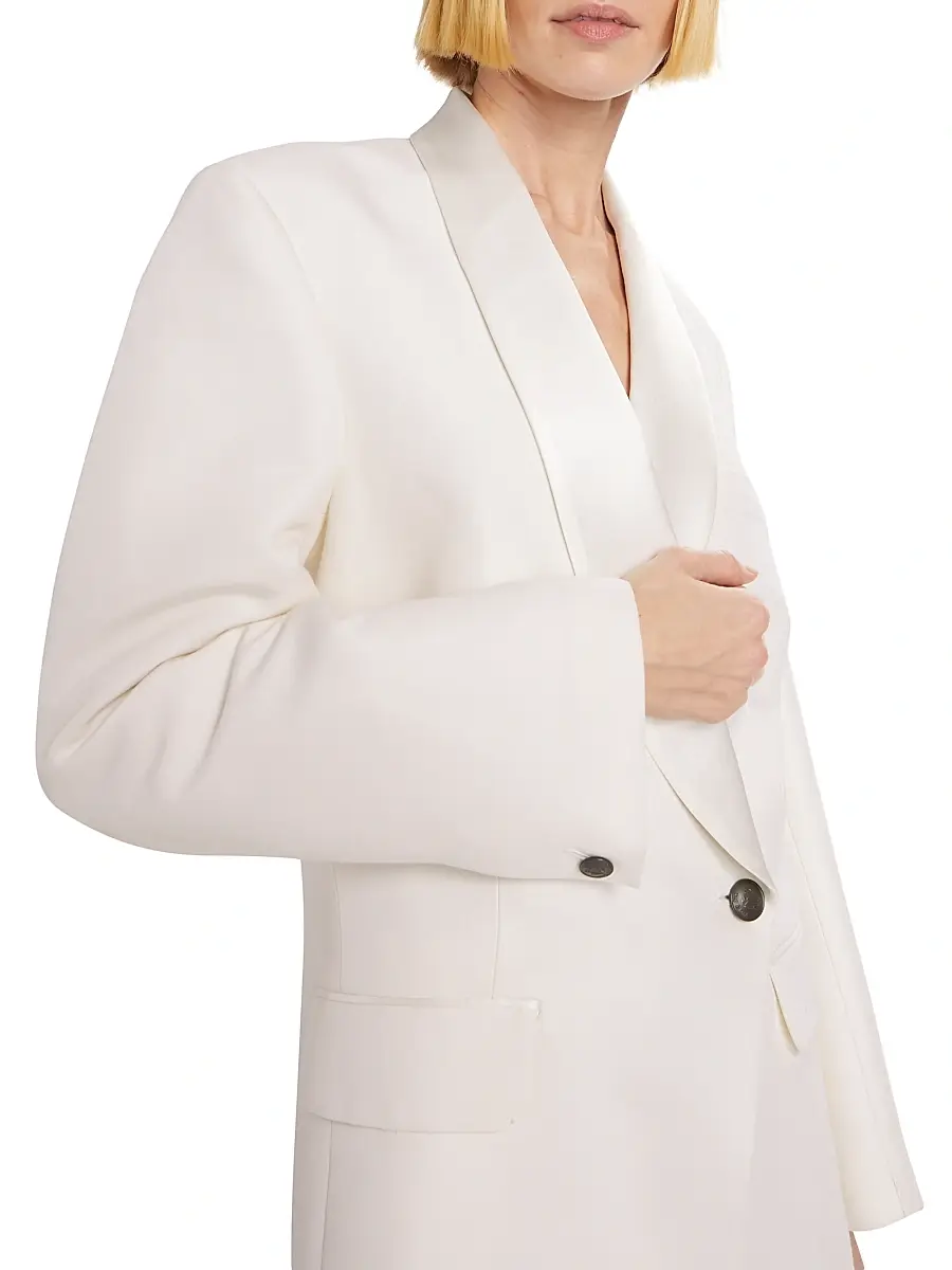 rag & bone Women's Femi Wool-Blend Double-Breasted Blazer Dress | Thumbnail 6