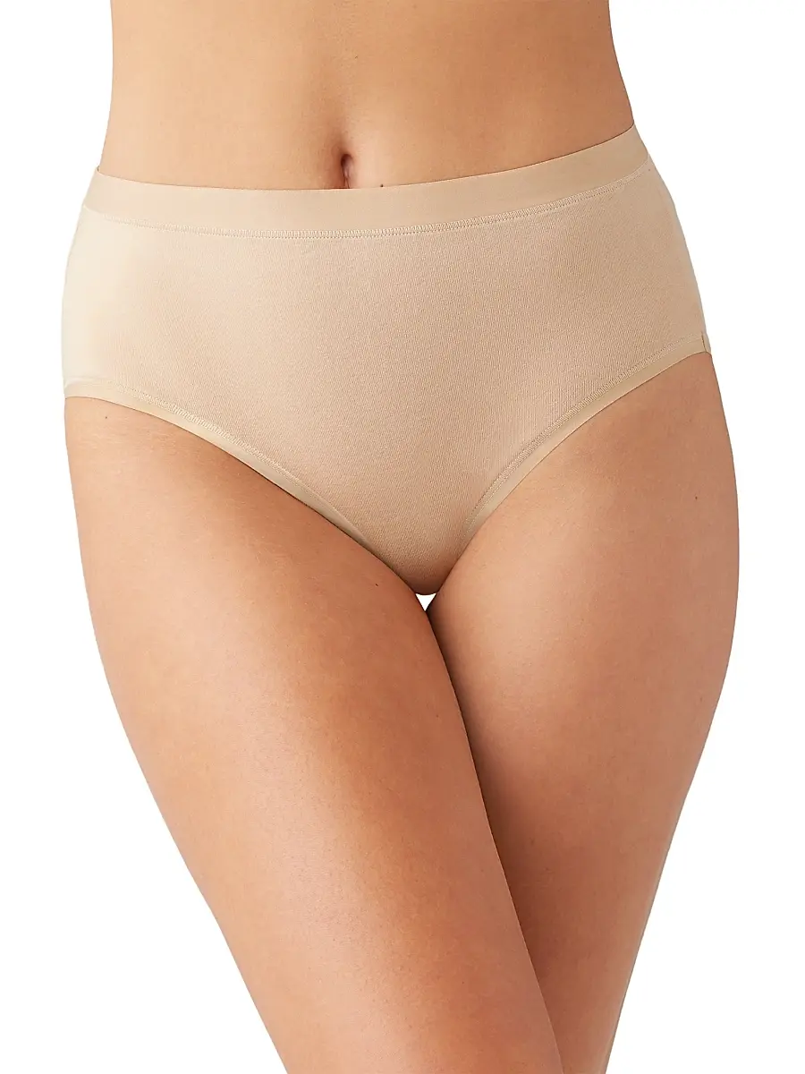 Wacoal Women's Understated Cotton Brief - Sand | Image 1 Wacoal Women's Understated Cotton Brief - Sand | Image 1