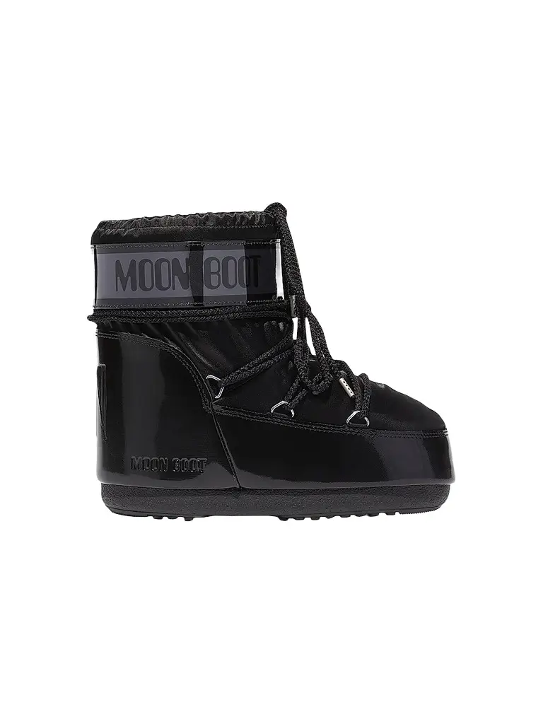 Moon Boot Men's Unisex Icon Low Glance Snowboots - Black - Size 2 | Image 1 Moon Boot Men's Unisex Icon Low Glance Snowboots - Black - Size 2 | Image 1