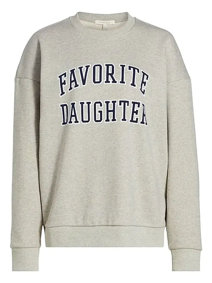Women's Collegiate Oversized Logo Cotton-Blend Sweatshirt Women's Collegiate Oversized Logo Cotton-Blend Sweatshirt