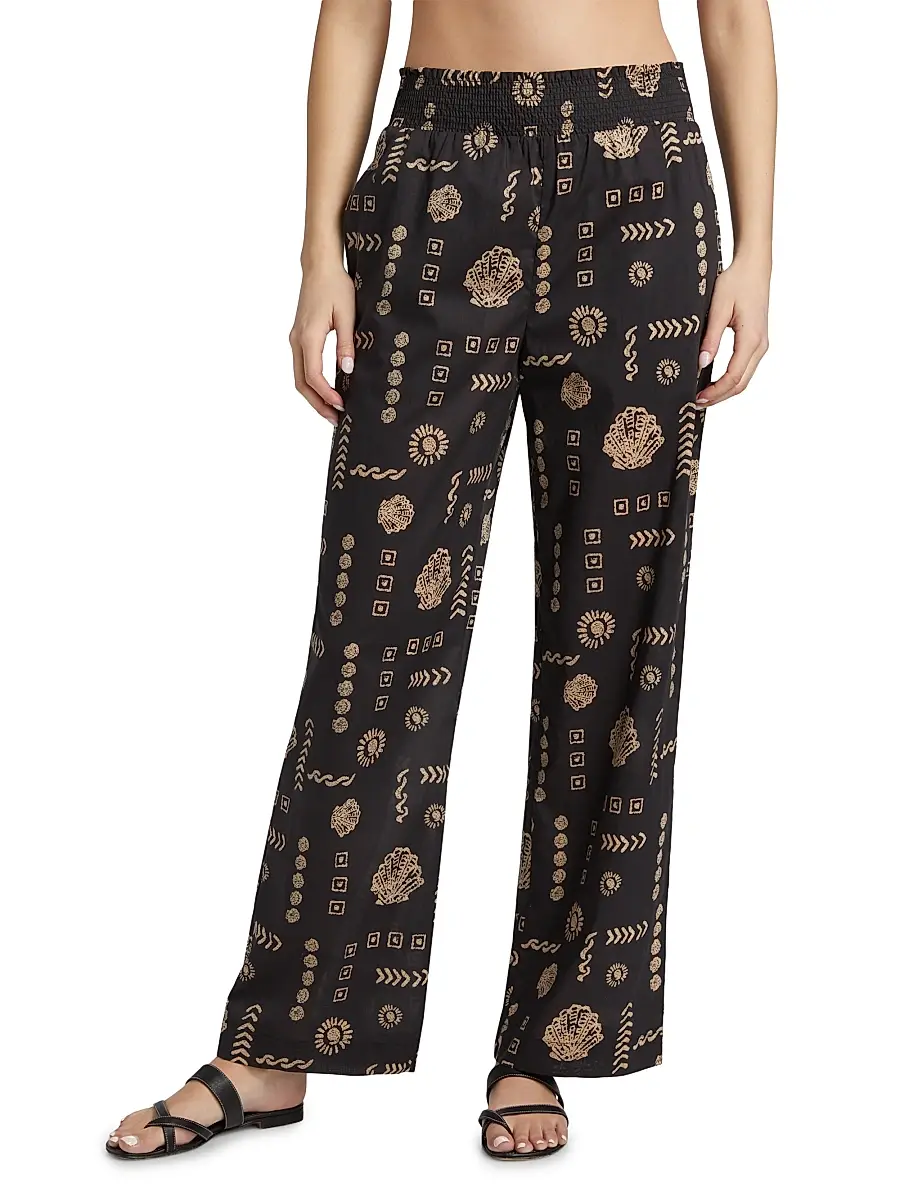 RAILS Women's Brendon Abstract Cotton Straight Pants | Thumbnail 3 RAILS Women's Brendon Abstract Cotton Straight Pants | Thumbnail 3