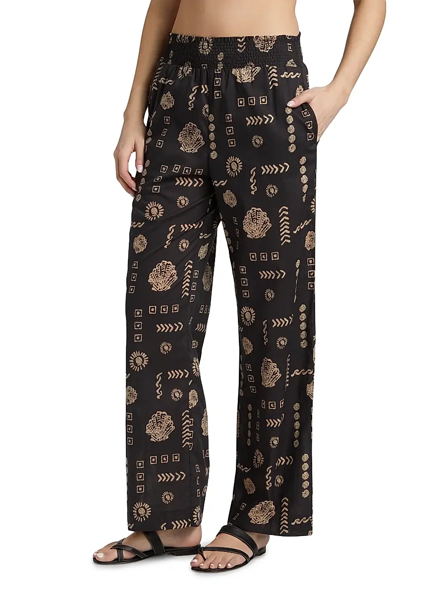 RAILS Women's Brendon Abstract Cotton Straight Pants | Thumbnail 4 RAILS Women's Brendon Abstract Cotton Straight Pants | Thumbnail 4