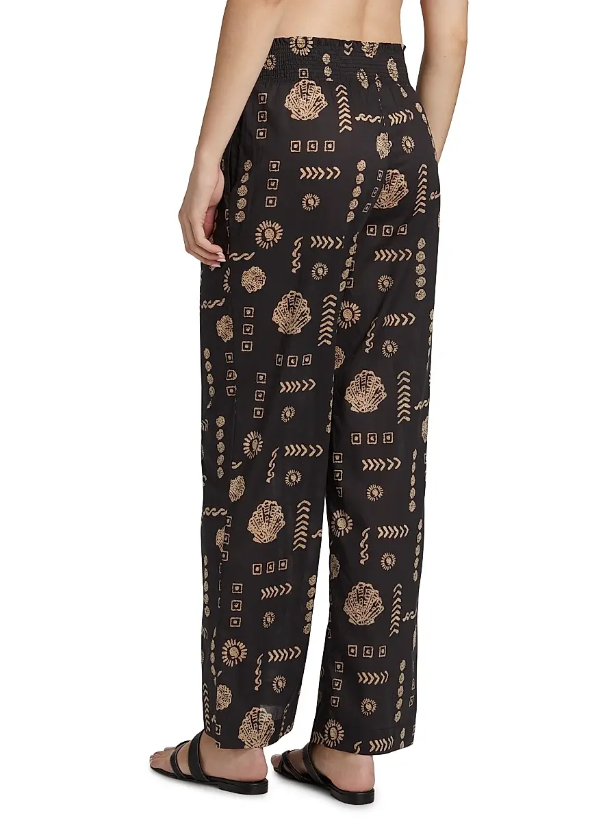 RAILS Women's Brendon Abstract Cotton Straight Pants | Thumbnail 5 RAILS Women's Brendon Abstract Cotton Straight Pants | Thumbnail 5