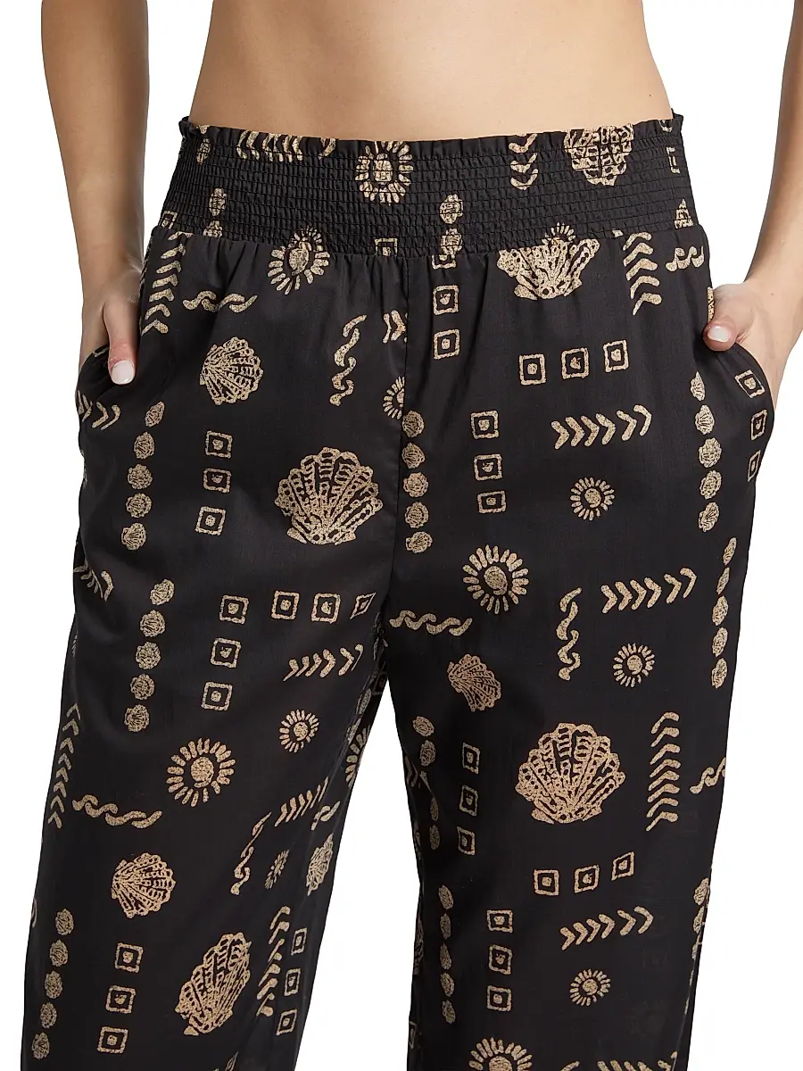 RAILS Women's Brendon Abstract Cotton Straight Pants | Thumbnail 6 RAILS Women's Brendon Abstract Cotton Straight Pants | Thumbnail 6