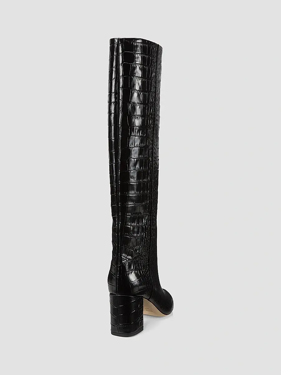 Paris Texas Women's Anja 70MM Crocodile-Embossed Leather Boots | Thumbnail 3