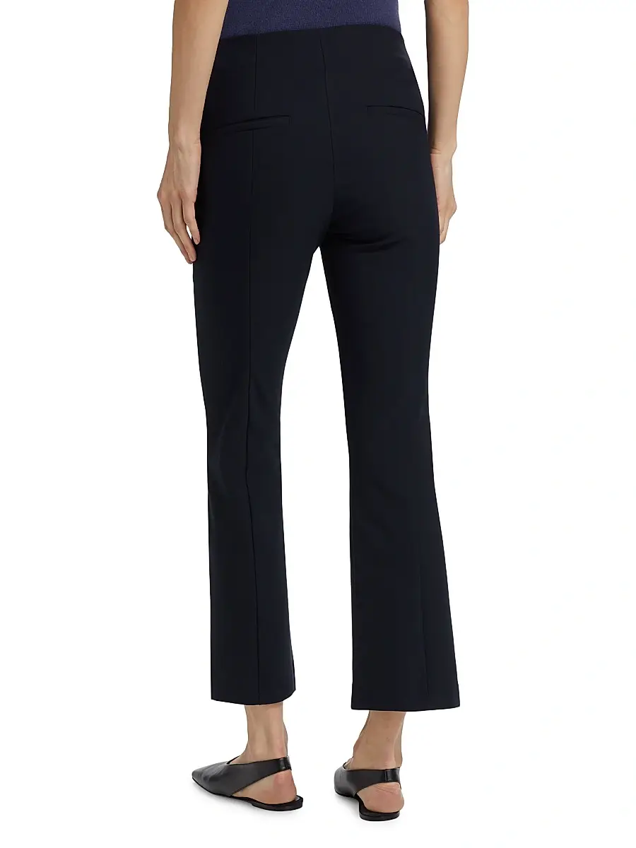 Vince Women's Mid-Rise Pintuck Crop Flare Pants | Thumbnail 5 Vince Women's Mid-Rise Pintuck Crop Flare Pants | Thumbnail 5