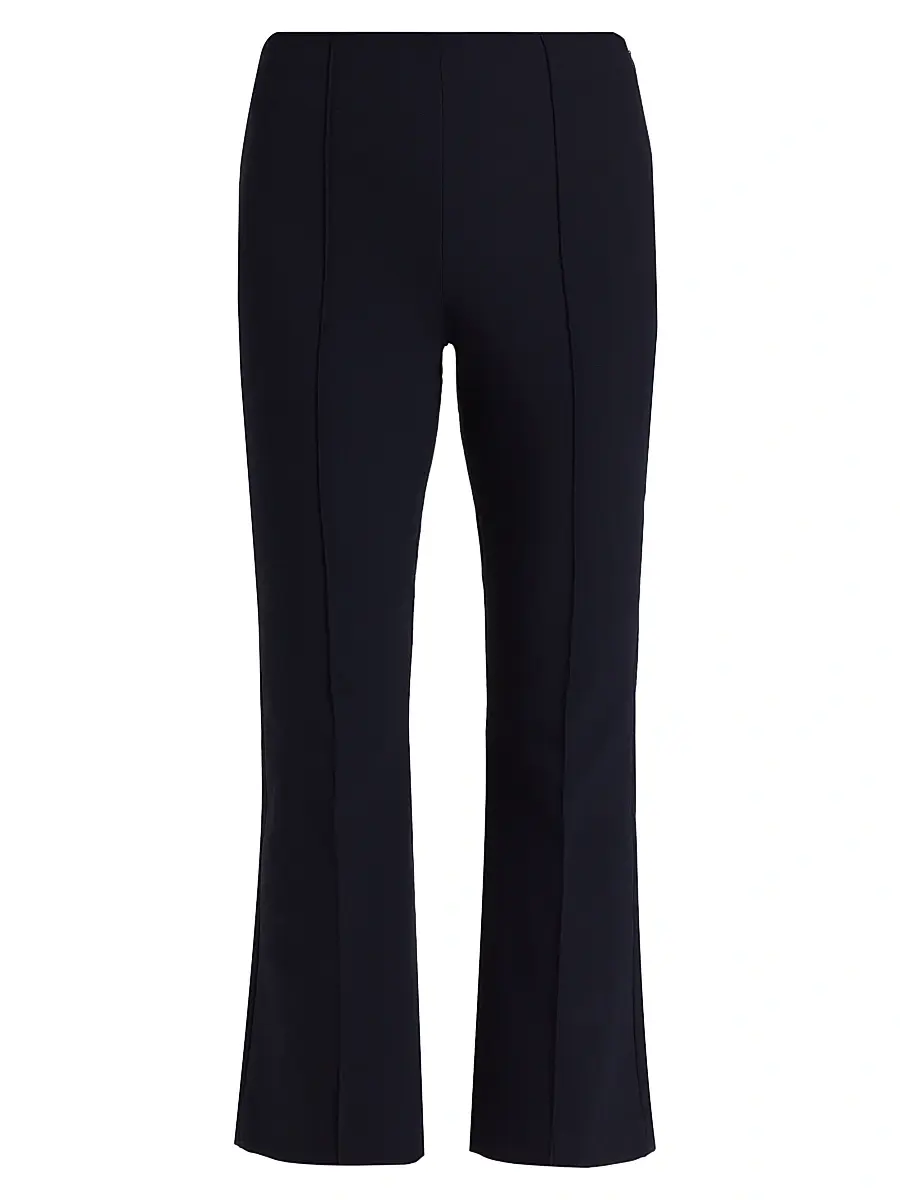 Women's Mid-Rise Pintuck Crop Flare Pants Women's Mid-Rise Pintuck Crop Flare Pants