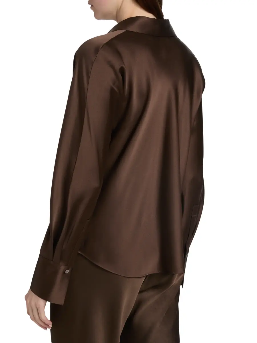 Vince Women's Silk Long-Sleeve Blouse | Thumbnail 5 Vince Women's Silk Long-Sleeve Blouse | Thumbnail 5