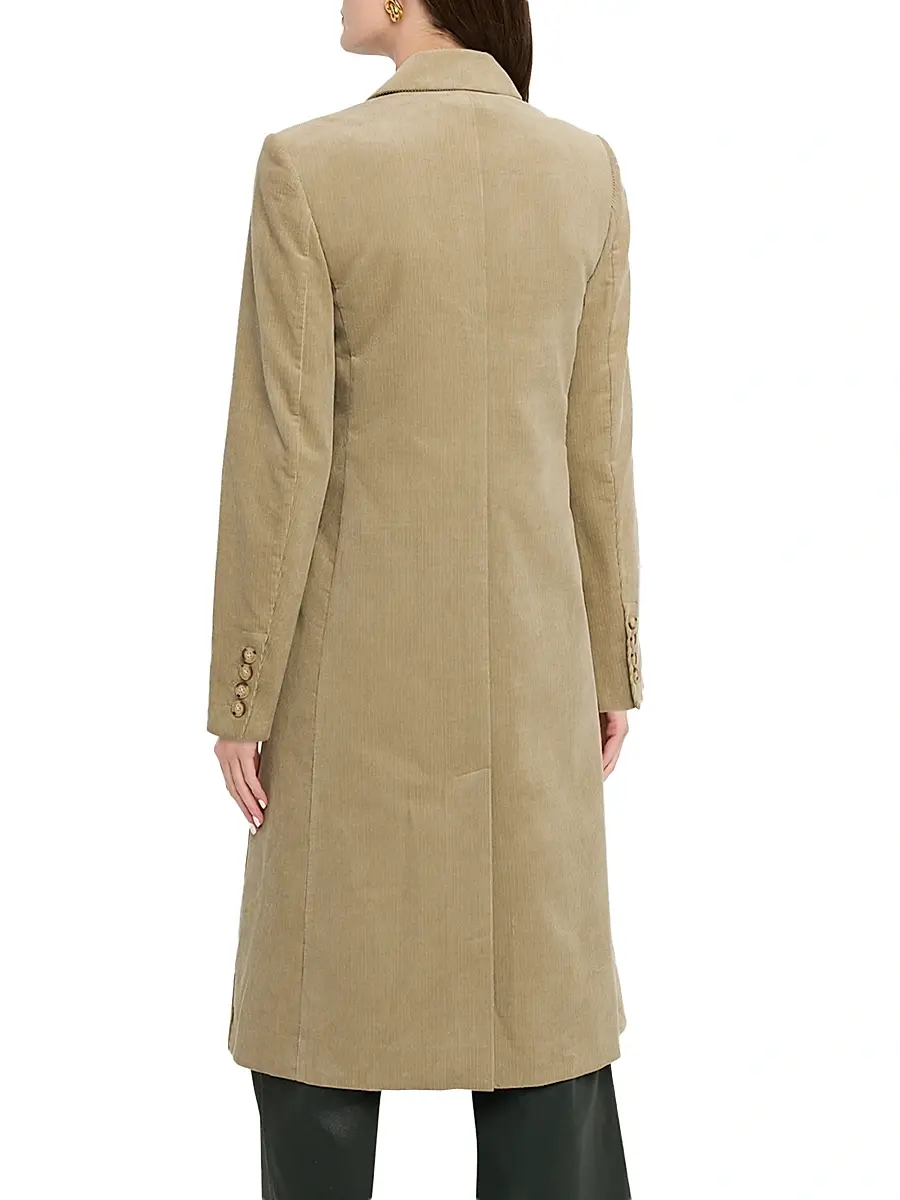 PAIGE Women's Trexi Long Corduroy Coat | Thumbnail 4