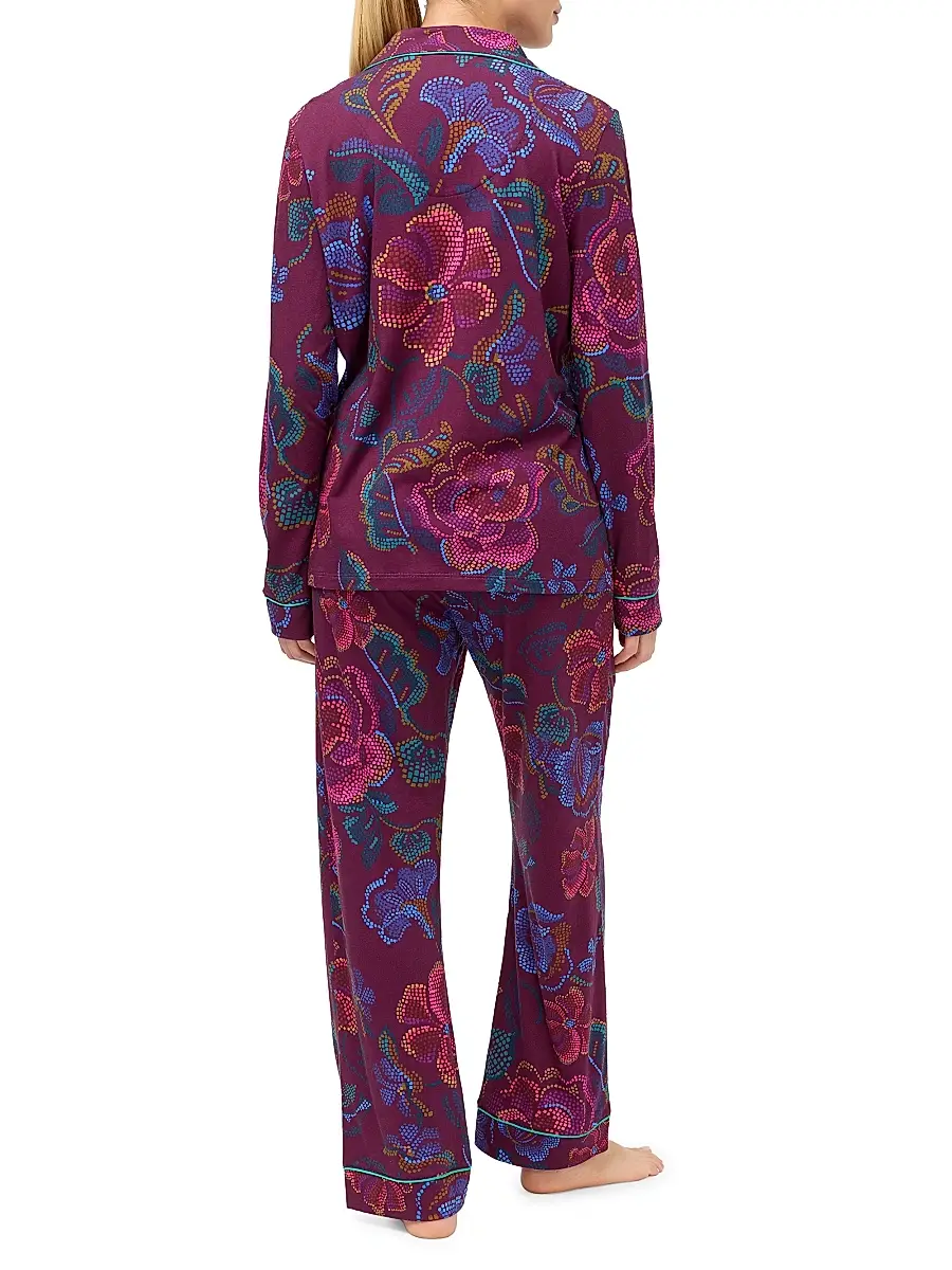 Johnny Was Women's Carly Floral-Print Cotton-Blend Pajamas | Thumbnail 2