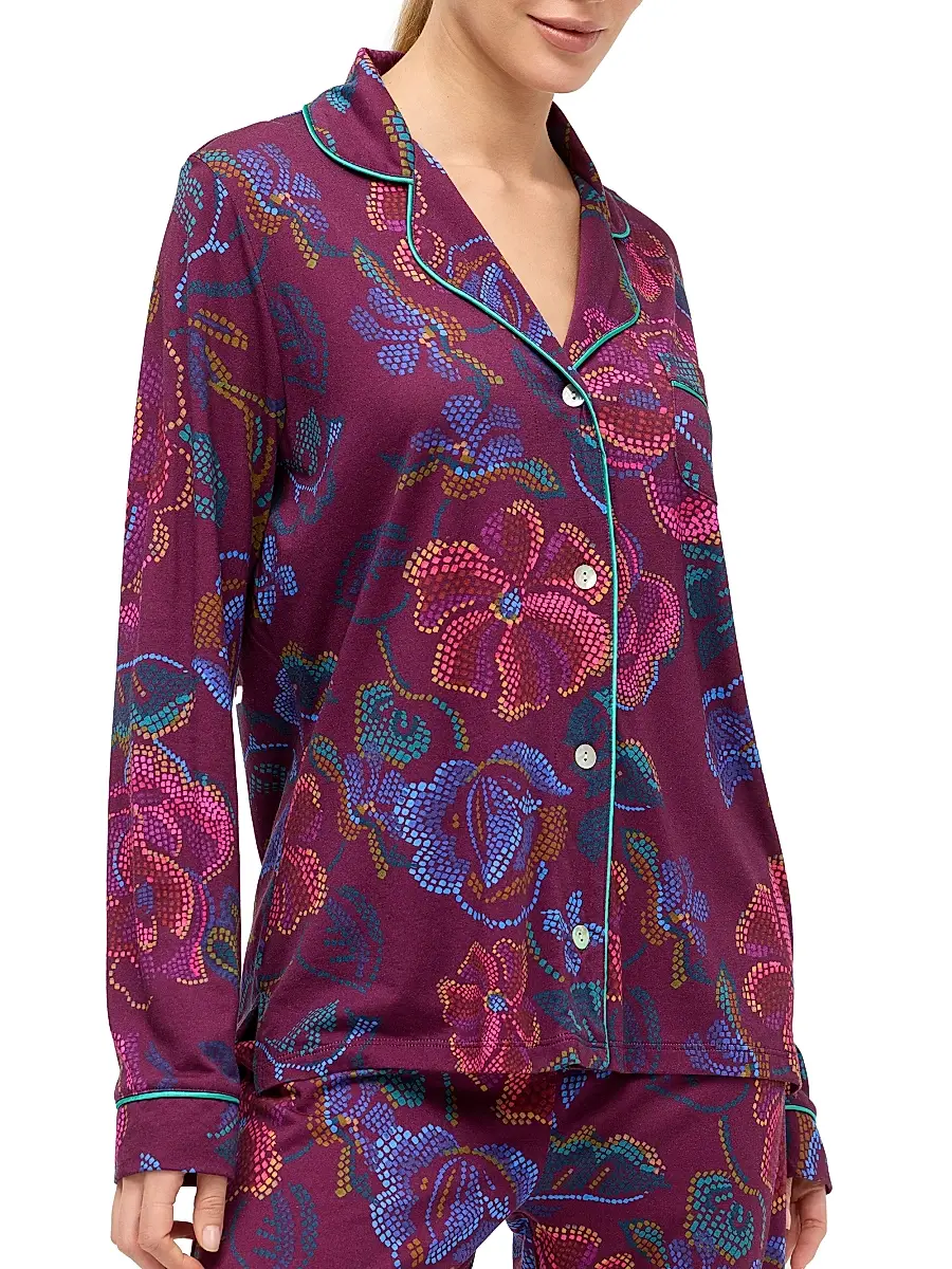 Johnny Was Women's Carly Floral-Print Cotton-Blend Pajamas | Thumbnail 4