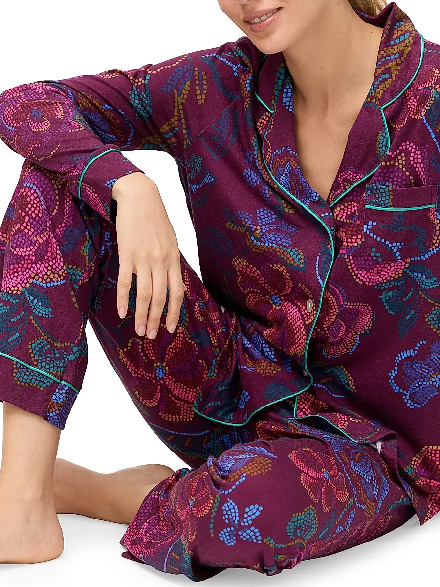 Johnny Was Women's Carly Floral-Print Cotton-Blend Pajamas | Thumbnail 5