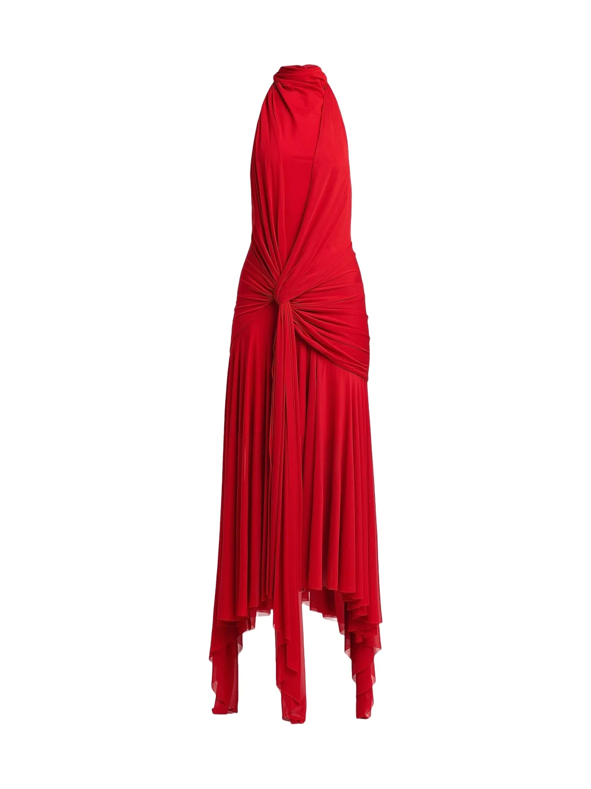 Women's Knotted Jersey Draped Maxi Dress