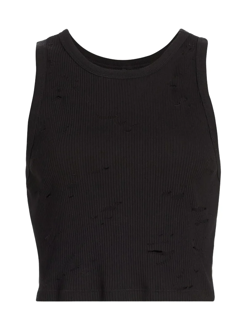 Women's Distressed Crop Tank Women's Distressed Crop Tank