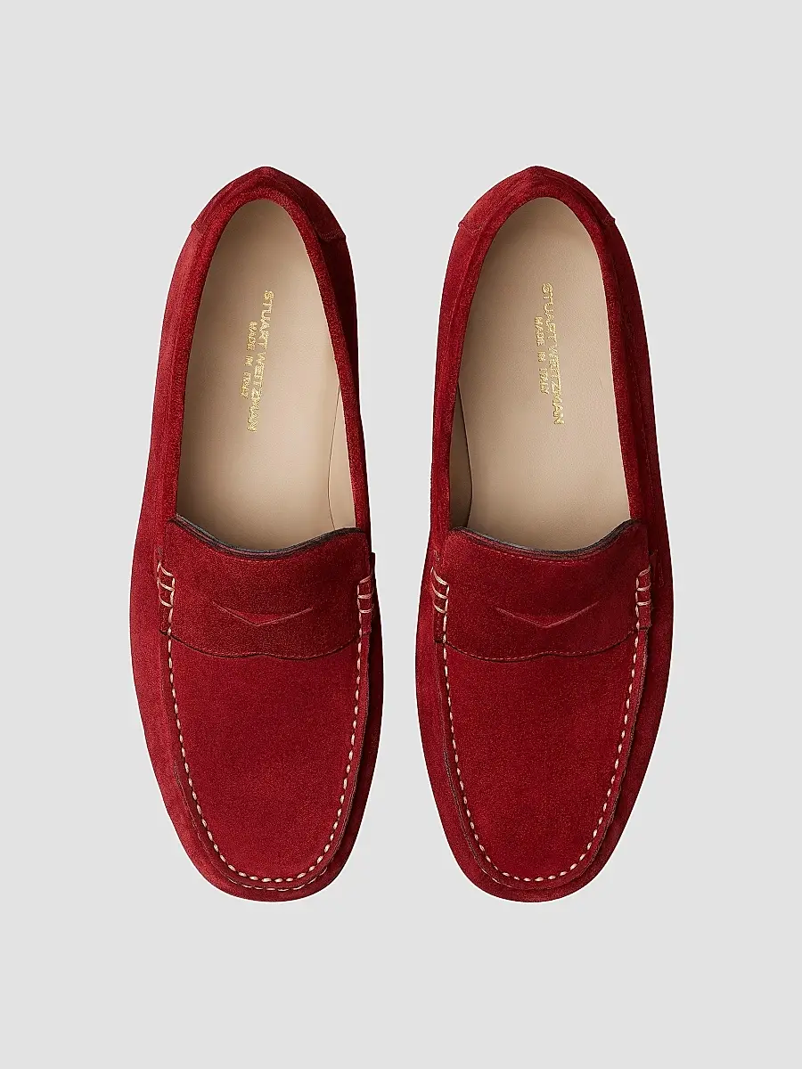 Stuart Weitzman Men's Brady Penny Leather Loafers | Thumbnail 4 Stuart Weitzman Men's Brady Penny Leather Loafers | Thumbnail 4