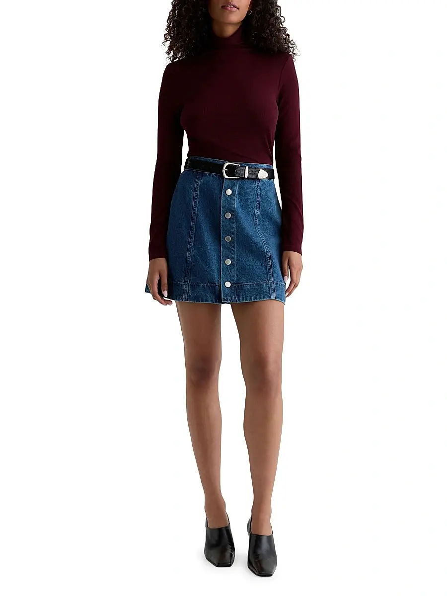 AG Jeans Women's Evie Denim A-Line Miniskirt | Thumbnail 2 AG Jeans Women's Evie Denim A-Line Miniskirt | Thumbnail 2