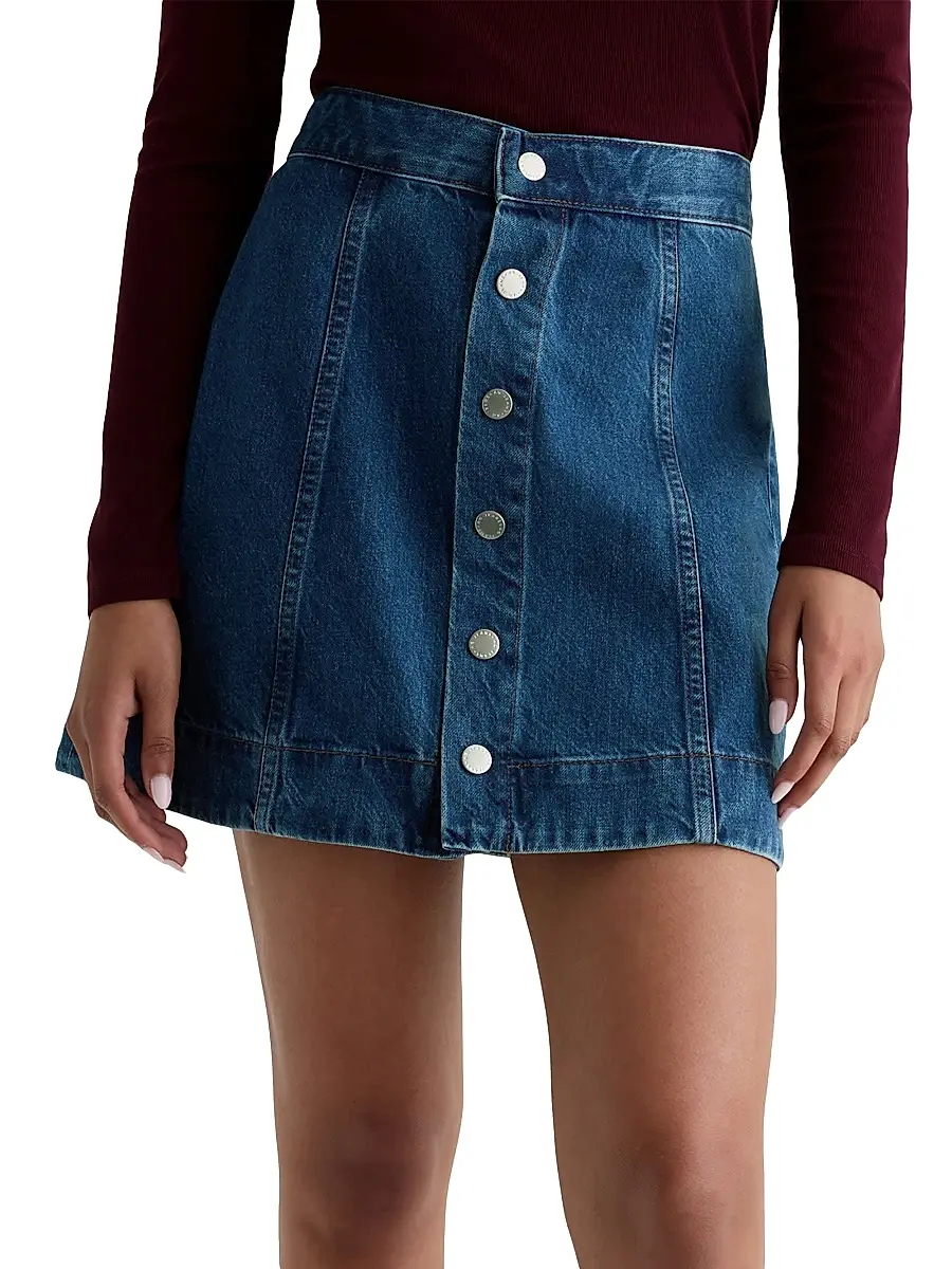 AG Jeans Women's Evie Denim A-Line Miniskirt | Thumbnail 3 AG Jeans Women's Evie Denim A-Line Miniskirt | Thumbnail 3