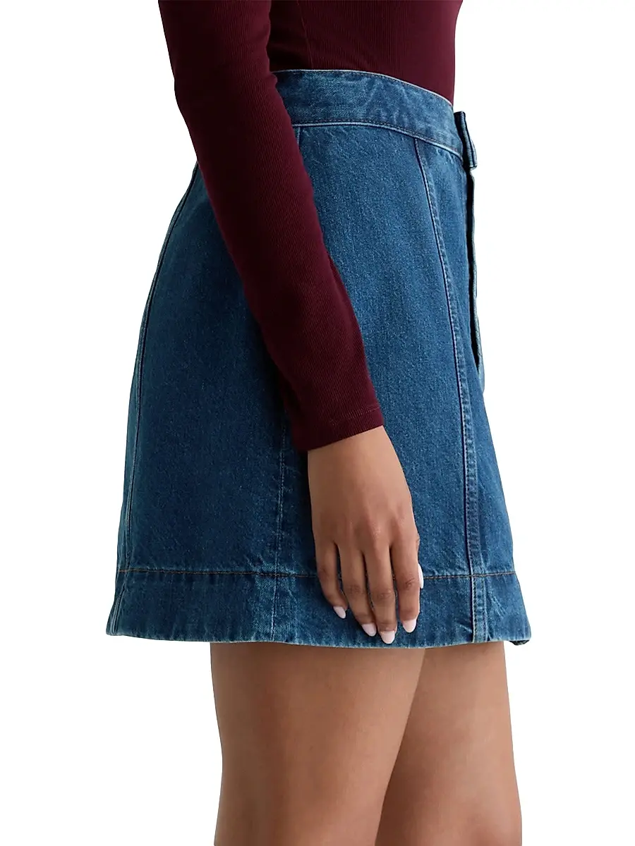 AG Jeans Women's Evie Denim A-Line Miniskirt | Thumbnail 4 AG Jeans Women's Evie Denim A-Line Miniskirt | Thumbnail 4