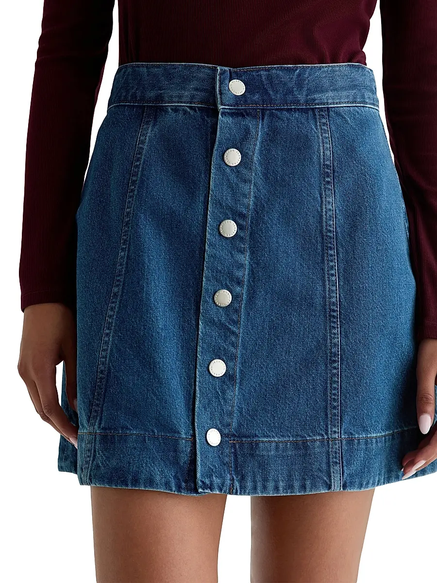 AG Jeans Women's Evie Denim A-Line Miniskirt | Thumbnail 7 AG Jeans Women's Evie Denim A-Line Miniskirt | Thumbnail 7