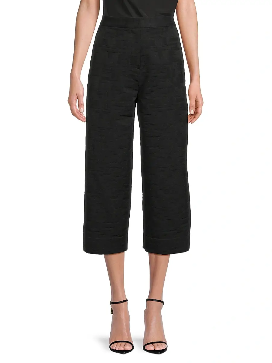 Natori Women's Jacquard Wide-Leg Crop Pants | Thumbnail 3 Natori Women's Jacquard Wide-Leg Crop Pants | Thumbnail 3
