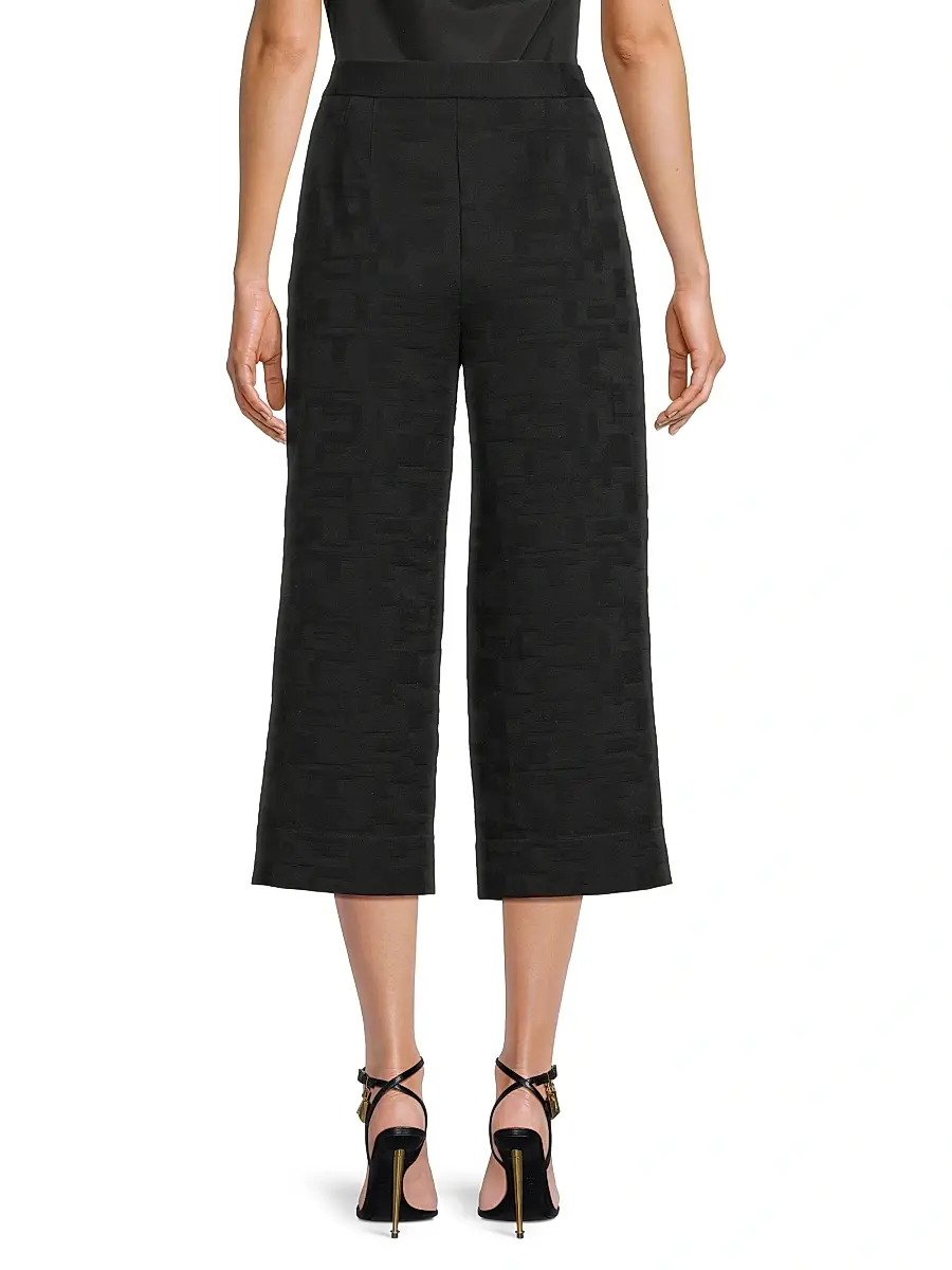 Natori Women's Jacquard Wide-Leg Crop Pants | Thumbnail 5 Natori Women's Jacquard Wide-Leg Crop Pants | Thumbnail 5
