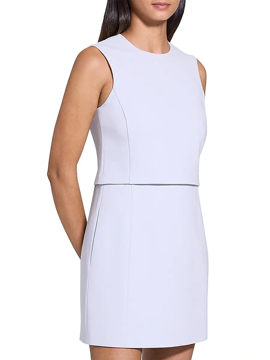 Theory Women's Sculpted Sleeveless Minidress | Thumbnail 4 Theory Women's Sculpted Sleeveless Minidress | Thumbnail 4