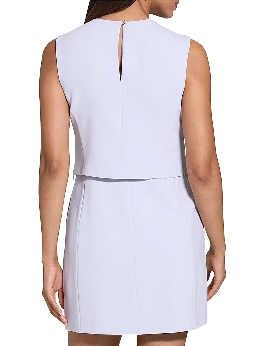 Theory Women's Sculpted Sleeveless Minidress | Thumbnail 5 Theory Women's Sculpted Sleeveless Minidress | Thumbnail 5