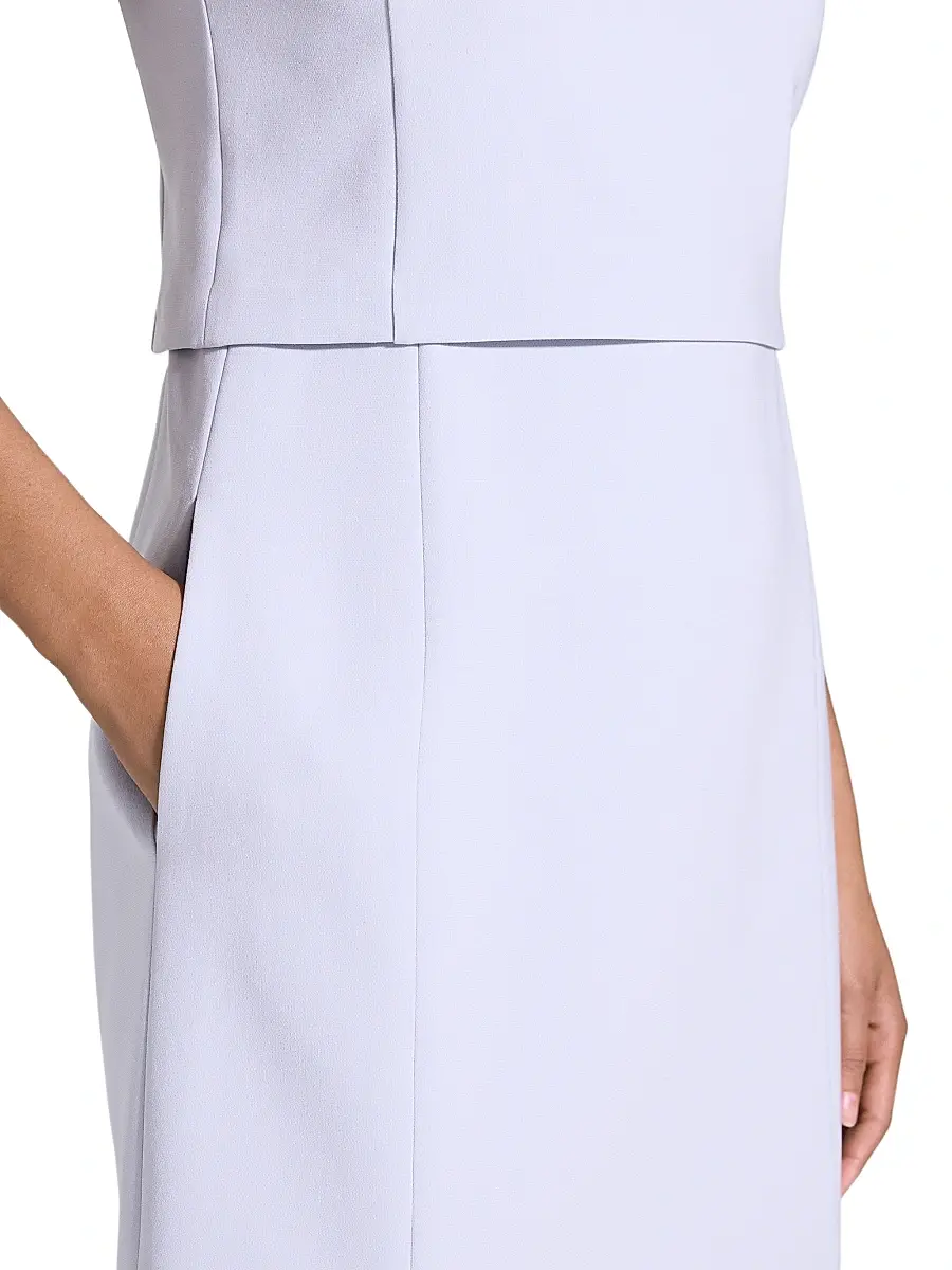 Theory Women's Sculpted Sleeveless Minidress | Thumbnail 6 Theory Women's Sculpted Sleeveless Minidress | Thumbnail 6