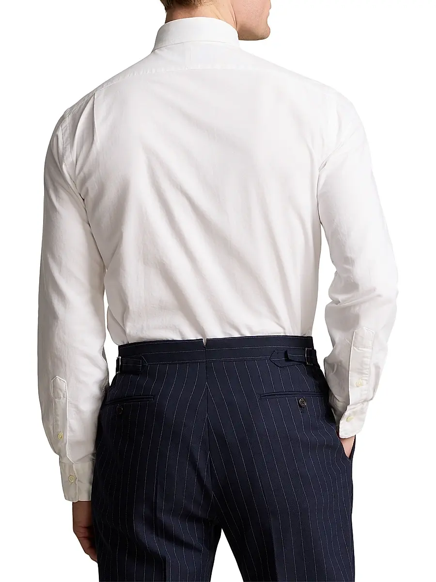 Polo Ralph Lauren Men's Cotton Button-Front Shirt | Thumbnail 4 Polo Ralph Lauren Men's Cotton Button-Front Shirt | Thumbnail 4