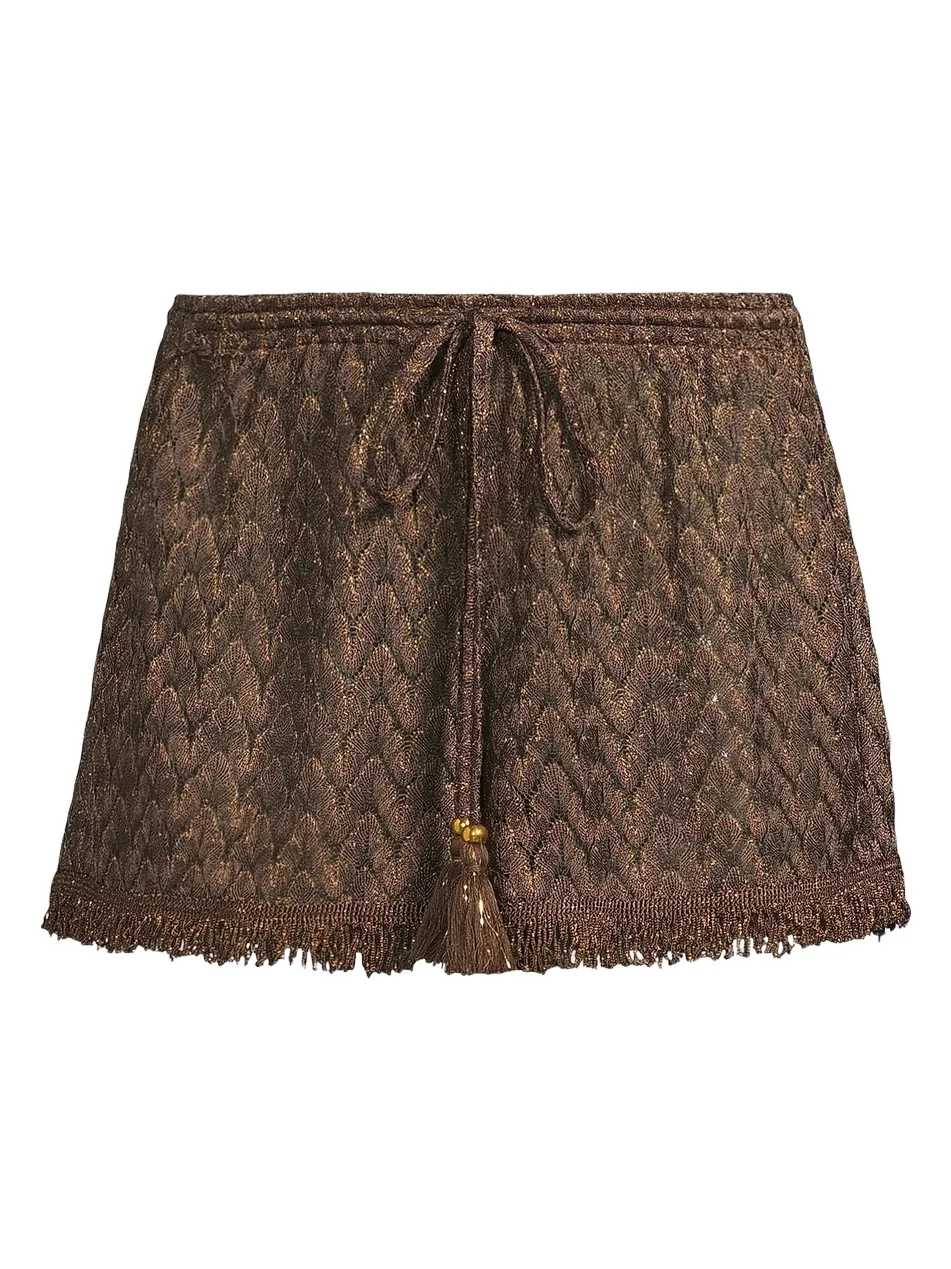 Women's Mina Fringed Chevron Shorts Women's Mina Fringed Chevron Shorts