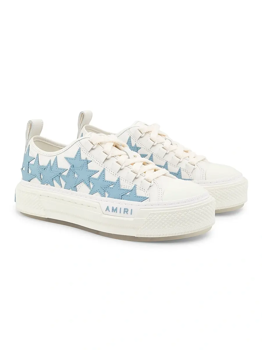 AMIRI Women's Stars Court Leather Low-Top Sneakers | Thumbnail 2 AMIRI Women's Stars Court Leather Low-Top Sneakers | Thumbnail 2