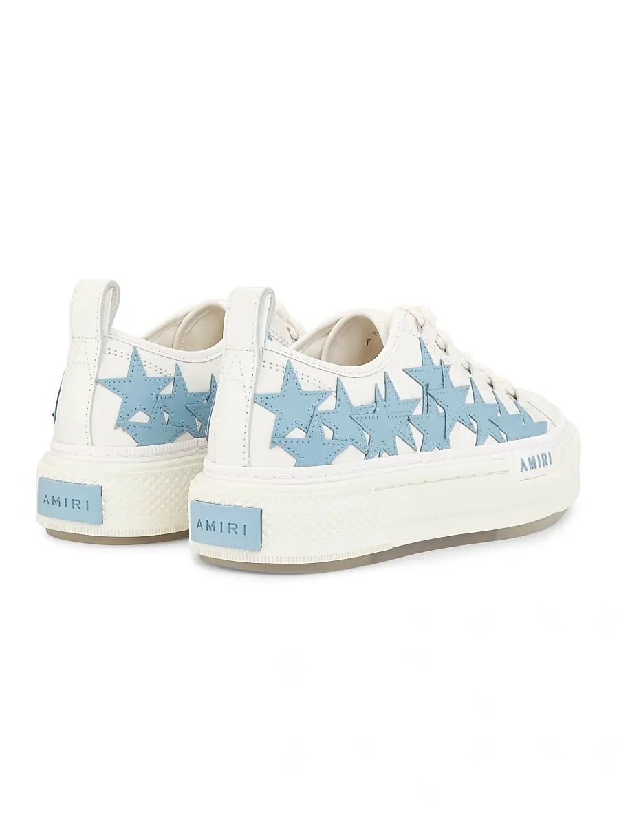 AMIRI Women's Stars Court Leather Low-Top Sneakers | Thumbnail 3 AMIRI Women's Stars Court Leather Low-Top Sneakers | Thumbnail 3