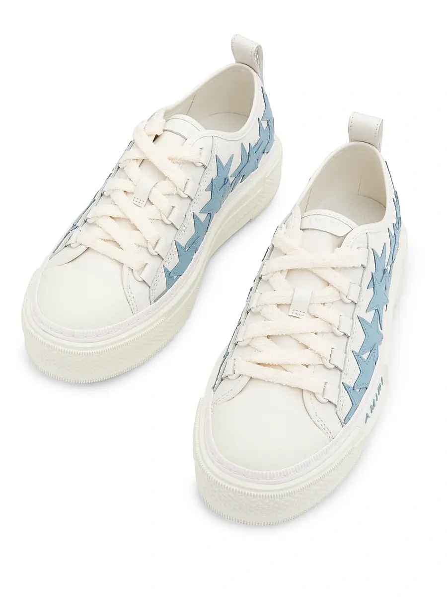 AMIRI Women's Stars Court Leather Low-Top Sneakers | Thumbnail 4 AMIRI Women's Stars Court Leather Low-Top Sneakers | Thumbnail 4