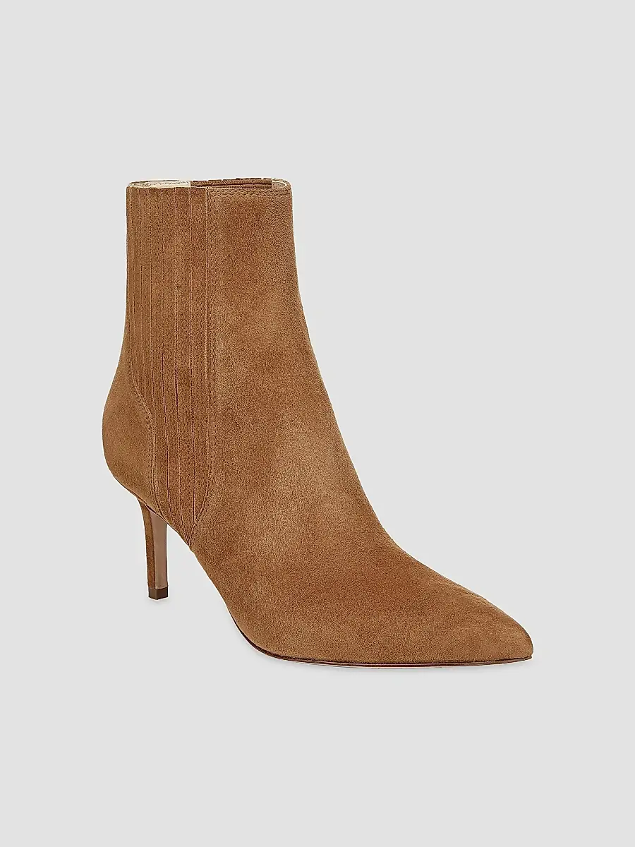 Veronica Beard Women's Lisa 70MM Suede Ankle Booties | Thumbnail 2 Veronica Beard Women's Lisa 70MM Suede Ankle Booties | Thumbnail 2