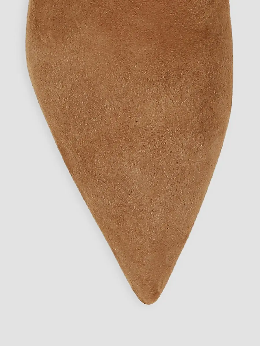 Veronica Beard Women's Lisa 70MM Suede Ankle Booties | Thumbnail 4 Veronica Beard Women's Lisa 70MM Suede Ankle Booties | Thumbnail 4