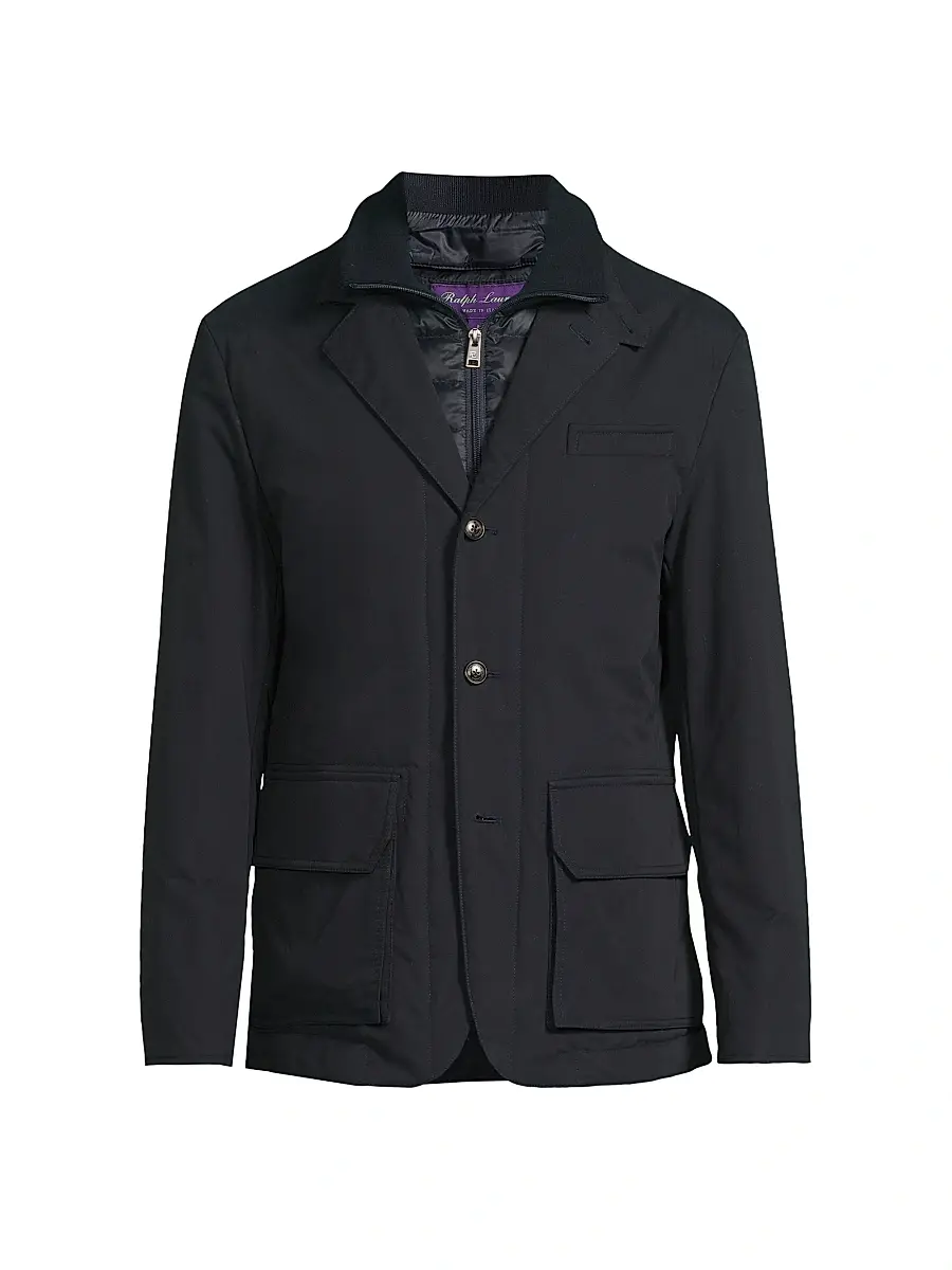 Ralph Lauren Purple Label Men's Hybrid Down Jacket - Classic Chairman Navy | Image 1 Ralph Lauren Purple Label Men's Hybrid Down Jacket - Classic Chairman Navy | Image 1