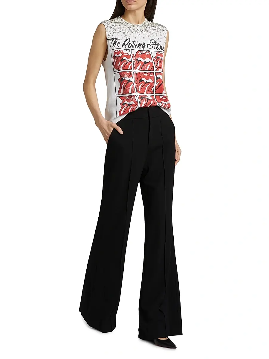Alice + Olivia Women's Micah Embellished Muscle Tank Top | Thumbnail 2