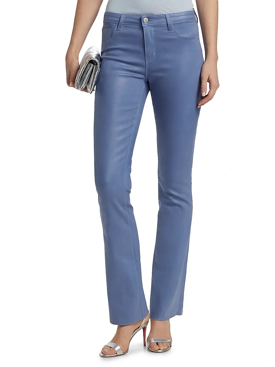 L'Agence Women's Ruth Coated Stretch Flared High-Rise Jeans | Thumbnail 3 L'Agence Women's Ruth Coated Stretch Flared High-Rise Jeans | Thumbnail 3