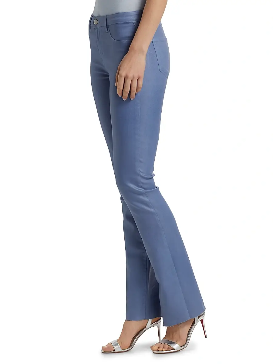 L'Agence Women's Ruth Coated Stretch Flared High-Rise Jeans | Thumbnail 4 L'Agence Women's Ruth Coated Stretch Flared High-Rise Jeans | Thumbnail 4
