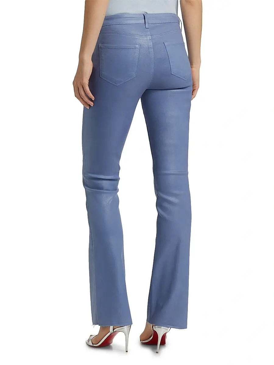 L'Agence Women's Ruth Coated Stretch Flared High-Rise Jeans | Thumbnail 5 L'Agence Women's Ruth Coated Stretch Flared High-Rise Jeans | Thumbnail 5