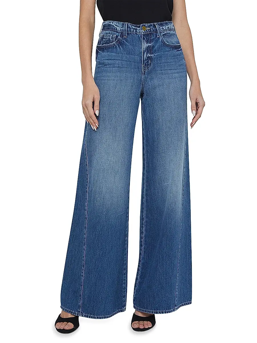 L'Agence Women's Beau High-Rise Wide-Leg Jeans | Thumbnail 3 L'Agence Women's Beau High-Rise Wide-Leg Jeans | Thumbnail 3