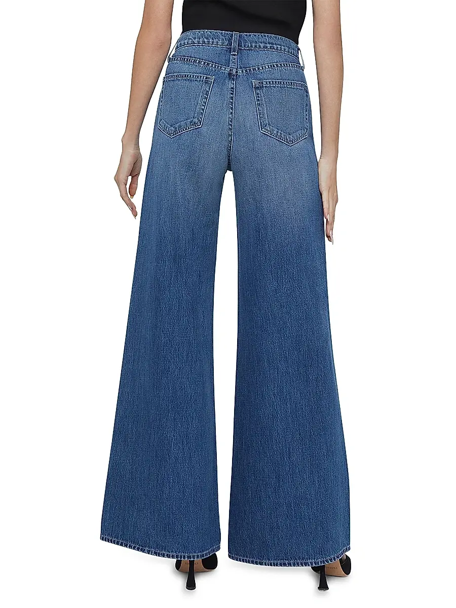 L'Agence Women's Beau High-Rise Wide-Leg Jeans | Thumbnail 4 L'Agence Women's Beau High-Rise Wide-Leg Jeans | Thumbnail 4