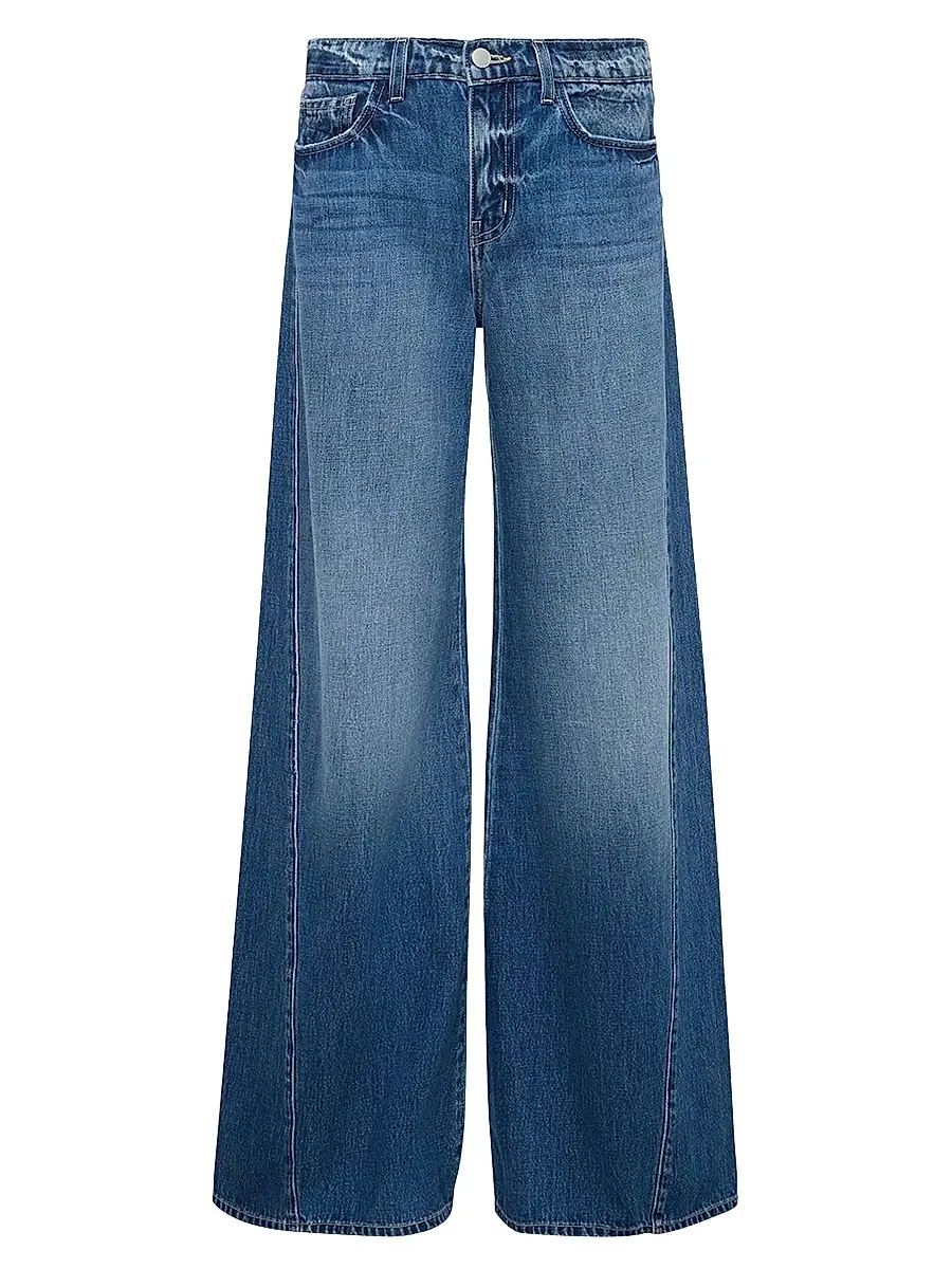 L'Agence Women's Beau High-Rise Wide-Leg Jeans