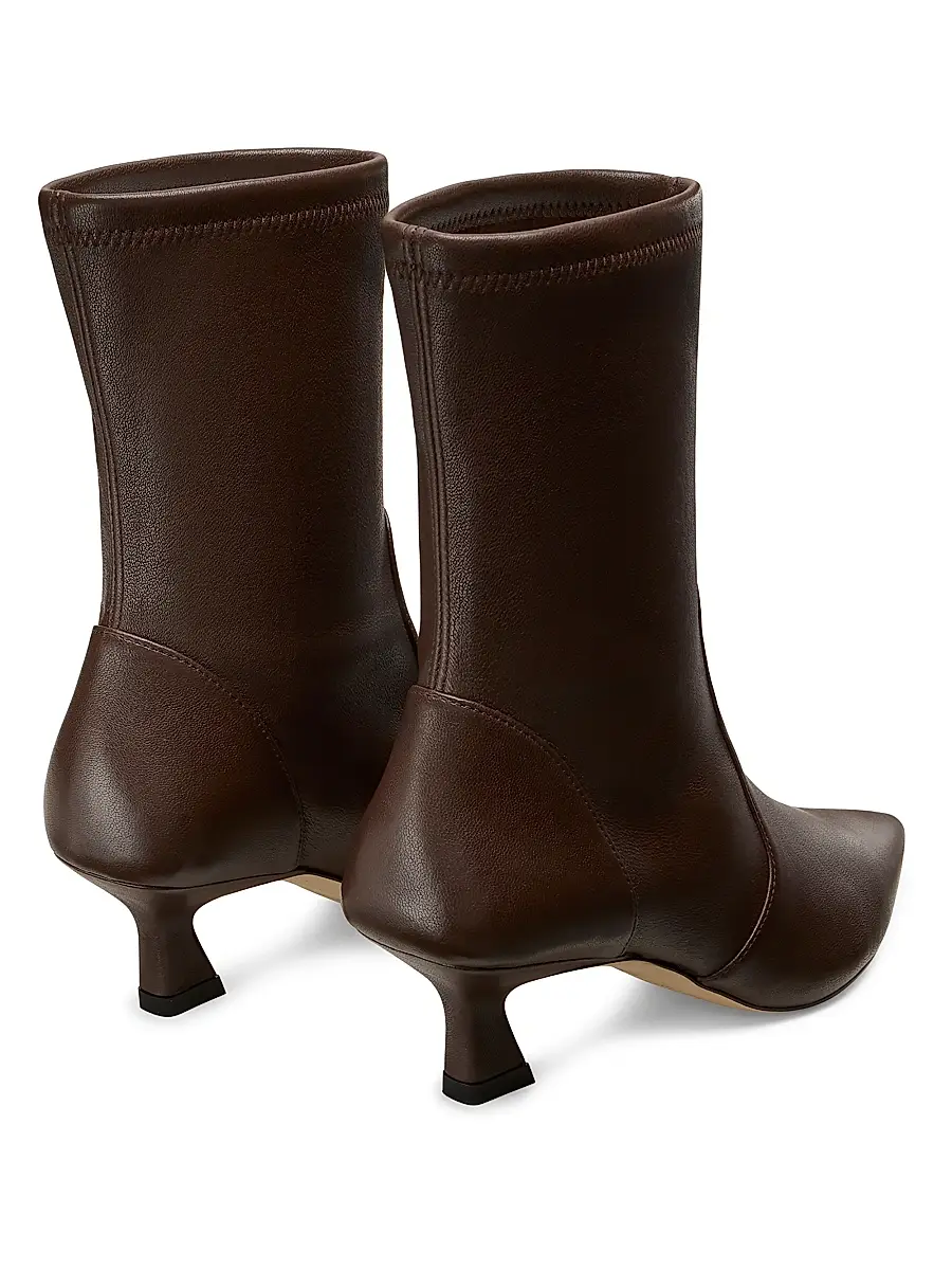 Stuart Weitzman Women's Vinnie 50MM Leather Boots | Thumbnail 3 Stuart Weitzman Women's Vinnie 50MM Leather Boots | Thumbnail 3