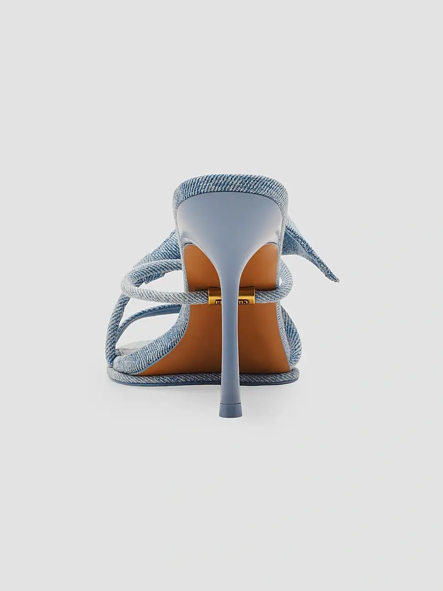 Cult Gaia Women's Cori 105MM Denim Slip-On Sandals | Thumbnail 3 Cult Gaia Women's Cori 105MM Denim Slip-On Sandals | Thumbnail 3