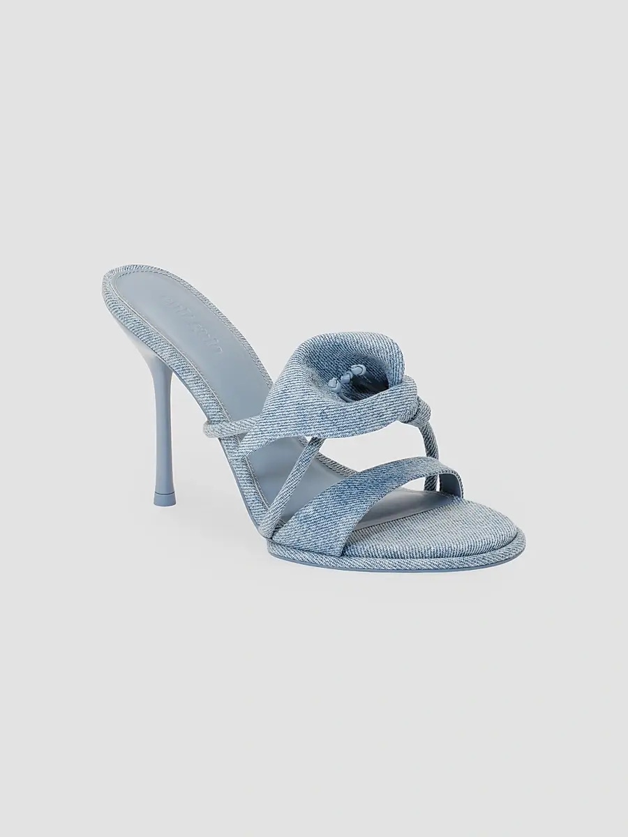 Cult Gaia Women's Cori 105MM Denim Slip-On Sandals | Thumbnail 4 Cult Gaia Women's Cori 105MM Denim Slip-On Sandals | Thumbnail 4